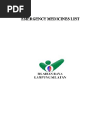 Emergency Medicines List