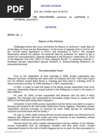 Petitioner Vs Vs Respondent: Second Division