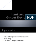 Input and Output Devices