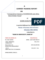 Comparative Analysis of Sharekhan and Other Stock Broker House