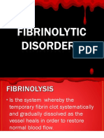 Fibrinolytic Disorders