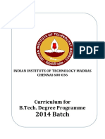 B.tech - Curriculum 2014