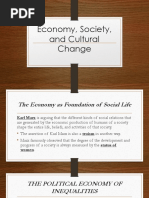 Economy, Society, and Cultural Change