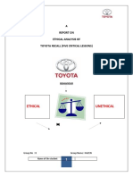 Toyota Recall Analysis