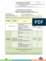 Cronograma de Actividades SG-SST