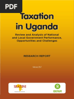 Taxation in Uganda - Review and Analysis of National and Local Government Performance Opportunities and Challenges