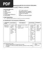 Sesiòn de Aprendizaje Solucion de Problemas