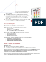 1 Page Marketing Plan PDF