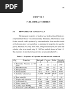 5.1 Properties of Tested Fuels: S.No Properties Jatroph A Coconu T Palm Sterculia Foetida Oil