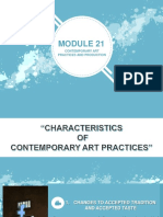 Contemporary Art Practices and Production