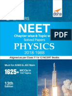 31 Years NEET Chapter-Wise & Topic-Wise Solved Papers (PCB) (2018 - 1988) 13th Edition