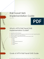 Apta Rail Transit SMS Implementation Guide: June, 2016