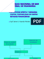 Beneficios Oferta y Demanda Costos, Contabilidad de Costos Estados Financieros