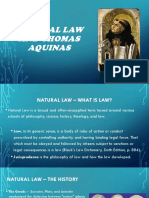 Natural Law and Thomas Aquinas