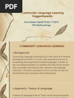 Community Language Learning Suggestopedia: Alya Endah Fajriati (F1021171029) TEFL Methodology