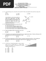 Worksheet No.3 in PHYSICS 1