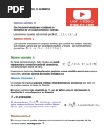 Clasificacion de Los Numeros