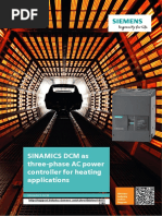 Sinamics DCM As Three-Phase AC Power Controller For Heating Applications