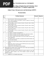 MI Practical Assignment Index