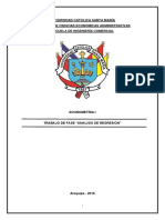 Analisis de Regresion Del PBI