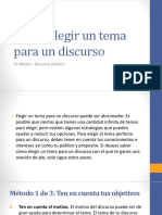 Cómo Elegir Un Tema para Un Discurso