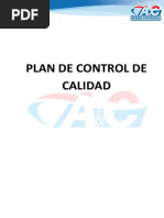 Plan de Control de Calidad 14 Estantes