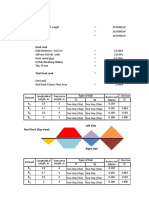 Material Unit Weights:: Left Side Roof Deck (Top View)