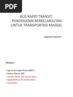 Bus Rapid Transit: Pendekatan Berkelanjutan Untuk Transportasi Massal