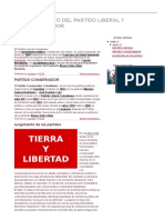 Surgimiento Del Partido Liberal y Conservador