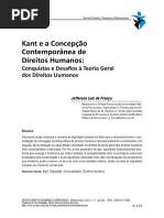 Kant e A Concepção Contemporânea de Direitos Humanos