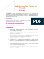 3 Situaciones Didácticas para Trabajar La Amistad