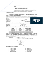 Analisis de La Formacion de Una Sal Co Mpleja - Complejos de Werner - 1