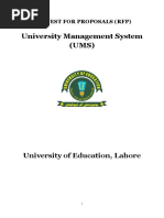 University Management System (UMS) : University of Education, Lahore