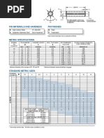 ISO 8752 EN 28752: Pin Materials and Hardness Pin Finishes