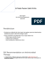 Antibiotik Pada Pasien Sakit Kritis: Adhrie Sugiarto FKUI / RSUPN Cipto Mangunkusumo Jakarta 2014