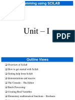 Scilab Unit 1