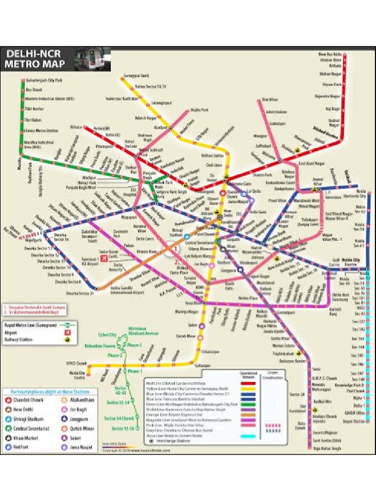 Delhi Metro Map | PDF