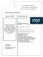 Policies - General Health and Safety SOP