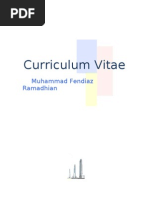 Curriculum Vitae: Muhammad Fendiaz Ramadhian