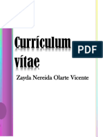 Curriculo Vitae Zayda Nereida Olarte Vicente