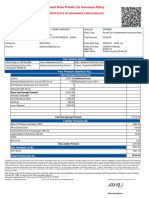 Smart Drive Private Car Insurance Policy: Certificate of Insurance Cum Schedule