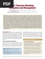 First Trimester Bleeding