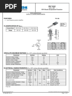 Features: 2.5A, 35V NPN Plastic Encapsulated Transistor Elektronische Bauelemente