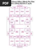 MIG-G (Stilt Floor) +9 (Res.) Block Flor Plan FLAT SIZE-120SQ.M (1291.67 SQ - FT)