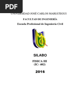 Syllabus de Fisica III 2019-II