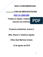 Trabajo en Equipo, Colaboración y Solución de Conflictos Proyecto 2