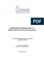 Valoración de Entel S.A. Mediante Método de Flujo de Caja Descontado