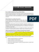 Como Hacer Una Acta de Constitución Del Proyecto