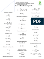 Formulario de Estadística Aplicada