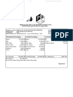 Huhtamaki PPL LTD (Hyderabadplant) : Payslip For The Month of August-2019